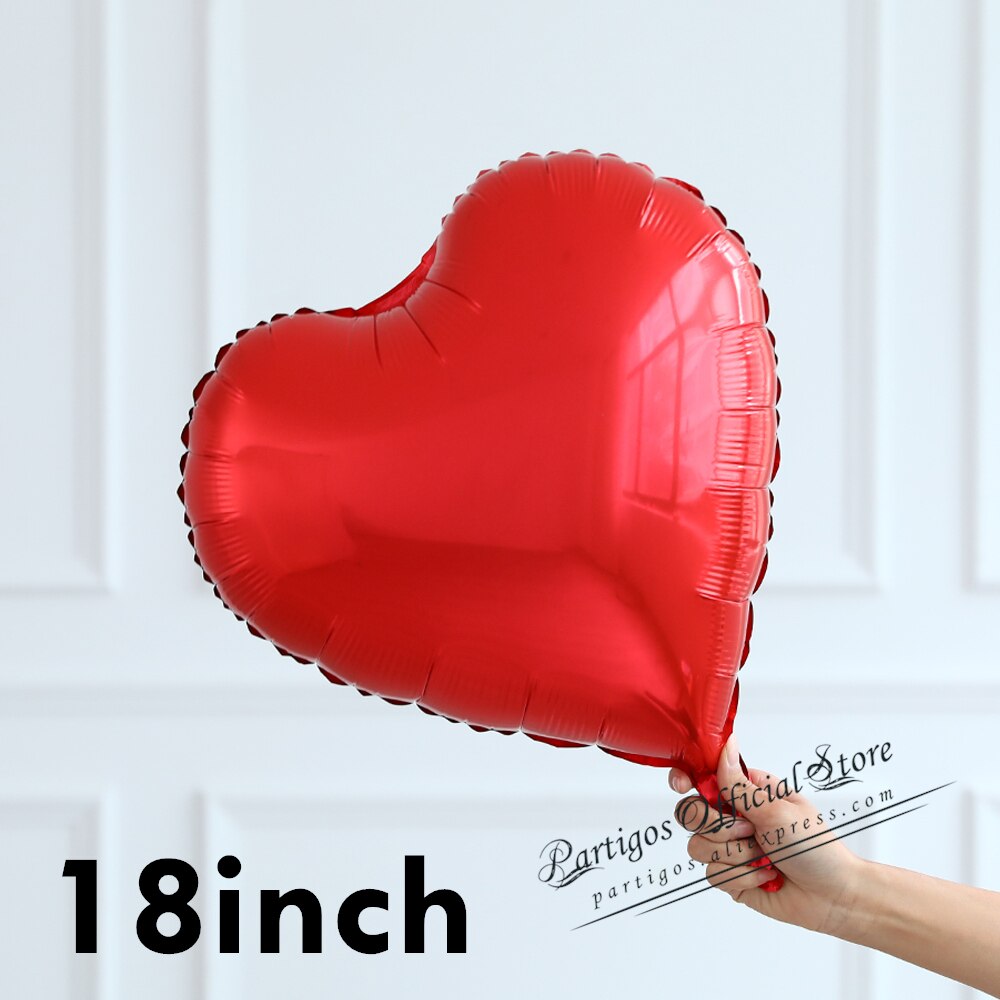 pcs inch/ cm Red heart balloons helium foil globos Wedding Valentines Day party decor bridal decorations 