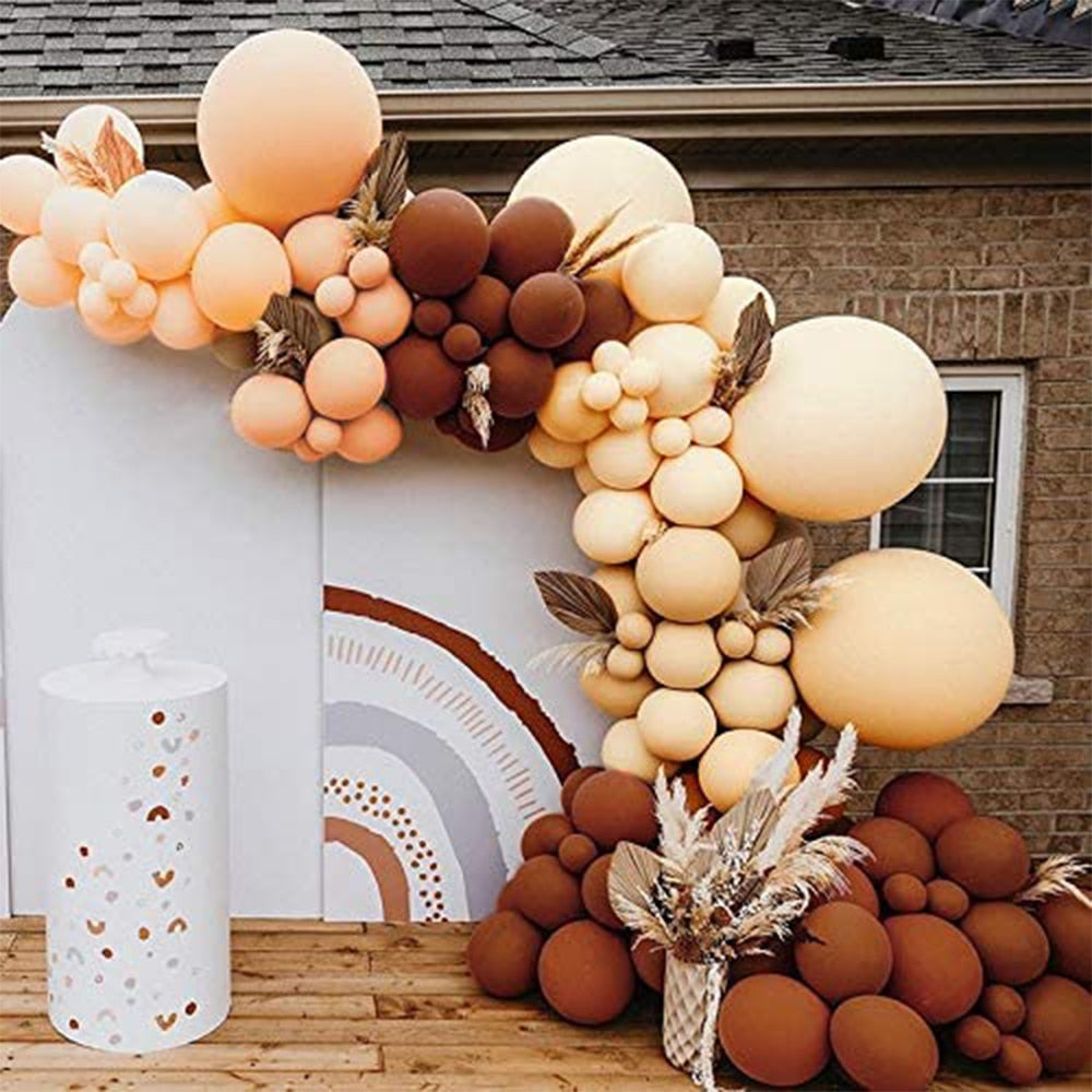 149PCS Brown Balloons Garland with Coffee Brown Blush Balloons Wedding Birthday Baby Shower Party Valentine's Day Decorations PartyDecorHQ