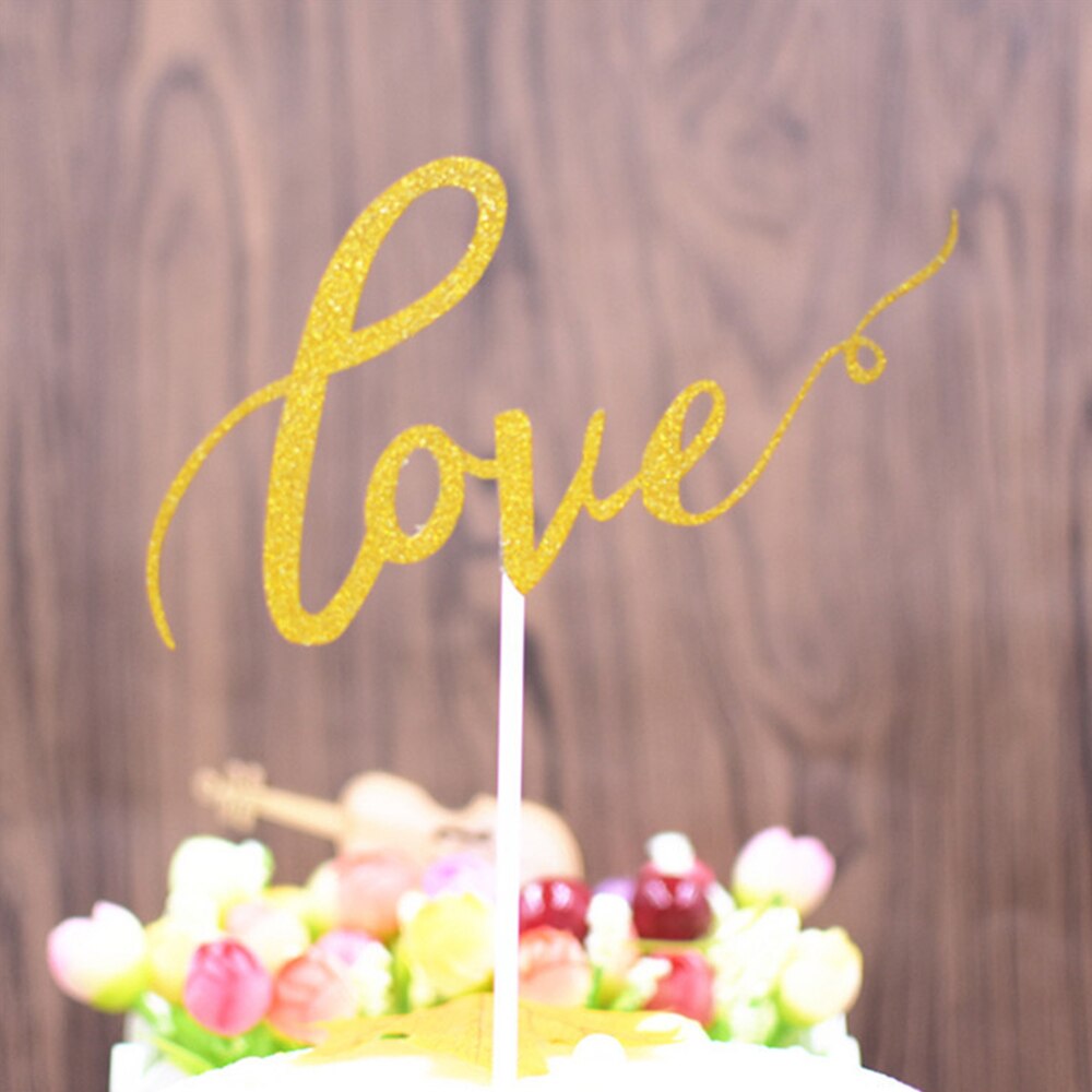 Multi Size Valentines Day Party Love Cake Toppers Mr&Mrs Letter Wedding Decorations Anniversary Gifts Decors 