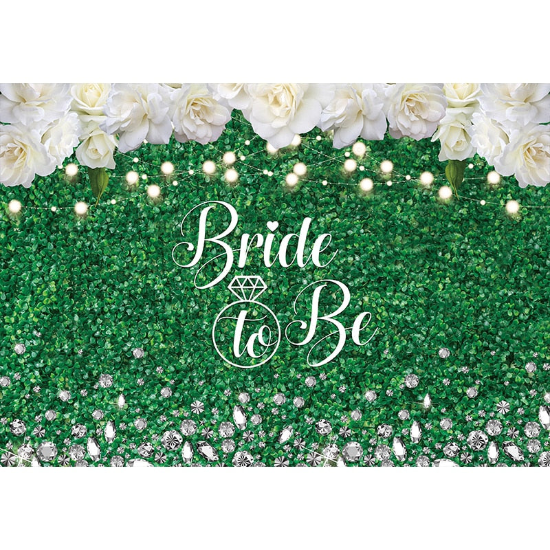 Wedding Backdrop Spring Flower Grass Leaves Nature Baby Shower Newborn Background Party Photocall Photobooth Vinyl 