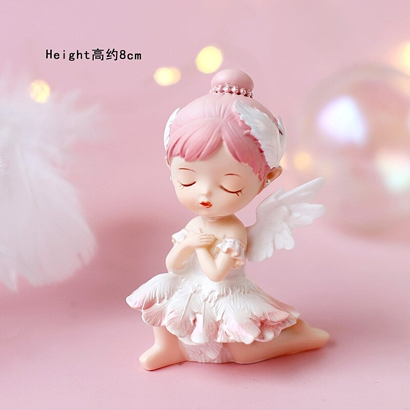 Cute Bows Stars Angel Wing Feather Cake Topper for Baby Shower Kids Birthday Party Decor Wedding Dessert Cake Decoration Tools PartyDecorHQ