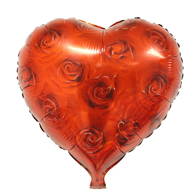 pcs/lot inch Heart Balloons Wedding Decor Valentine's Days Love Aluminium Foil Helium Ballon Decoration Globos 