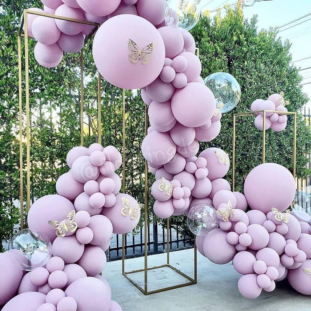 pcs Pastel Macaron Purple Latex Balloons Garland Arch Kit Wedding Globos Baby Shower Birthday Party Decor Inflatable Decorations