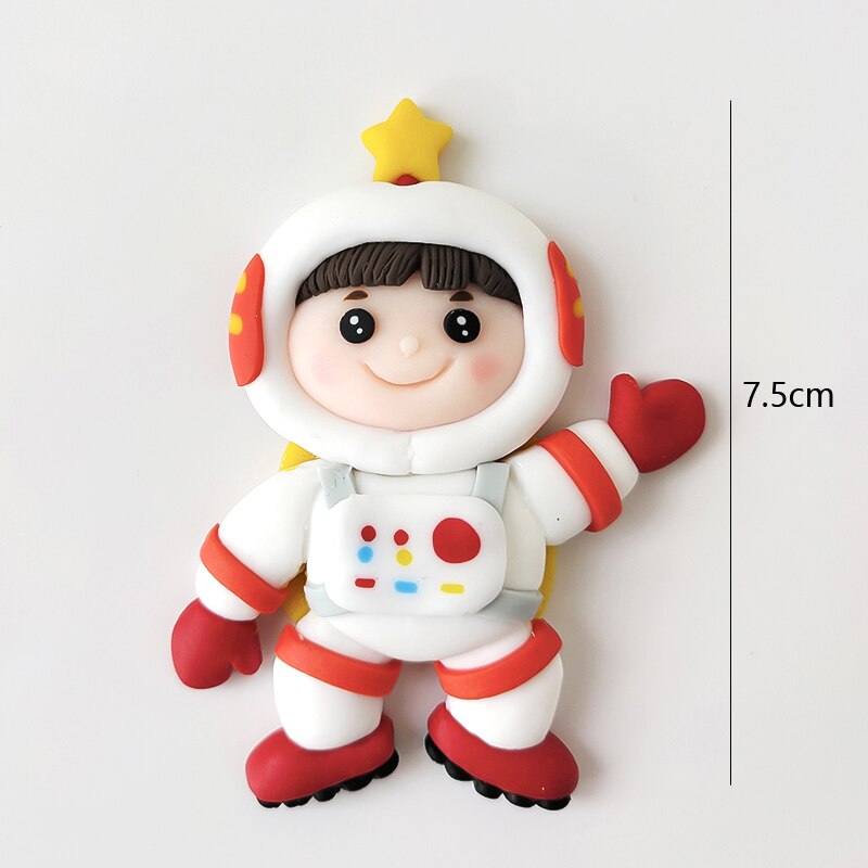 New Rocket Astronaut Planet Moon Happy Birthday Letter Decoration Cake Topper Dessert Children's Day Lovely Gifts Supplies 