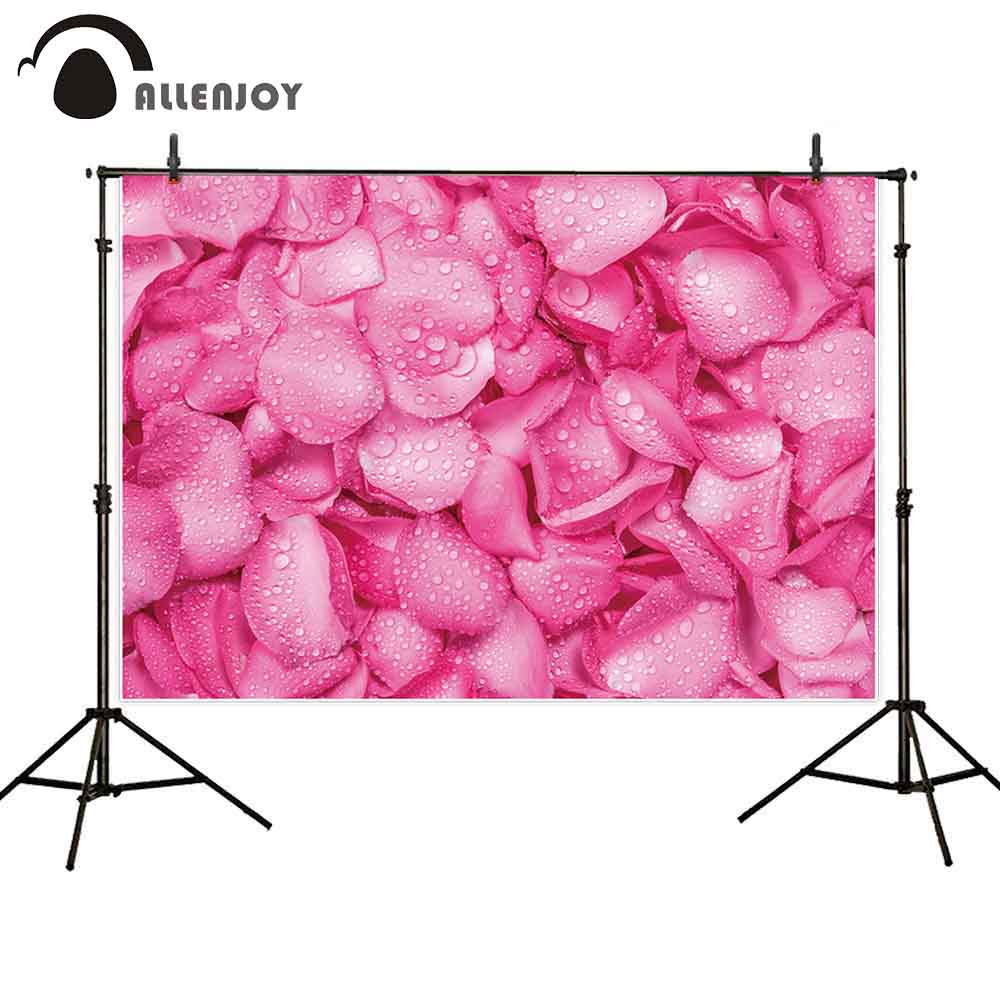 petal backdrop rose flower spring wedding marriage valentines day 14th February background photocall boda polyester PartyDecorHQ