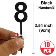 Black-number 8-10pcs