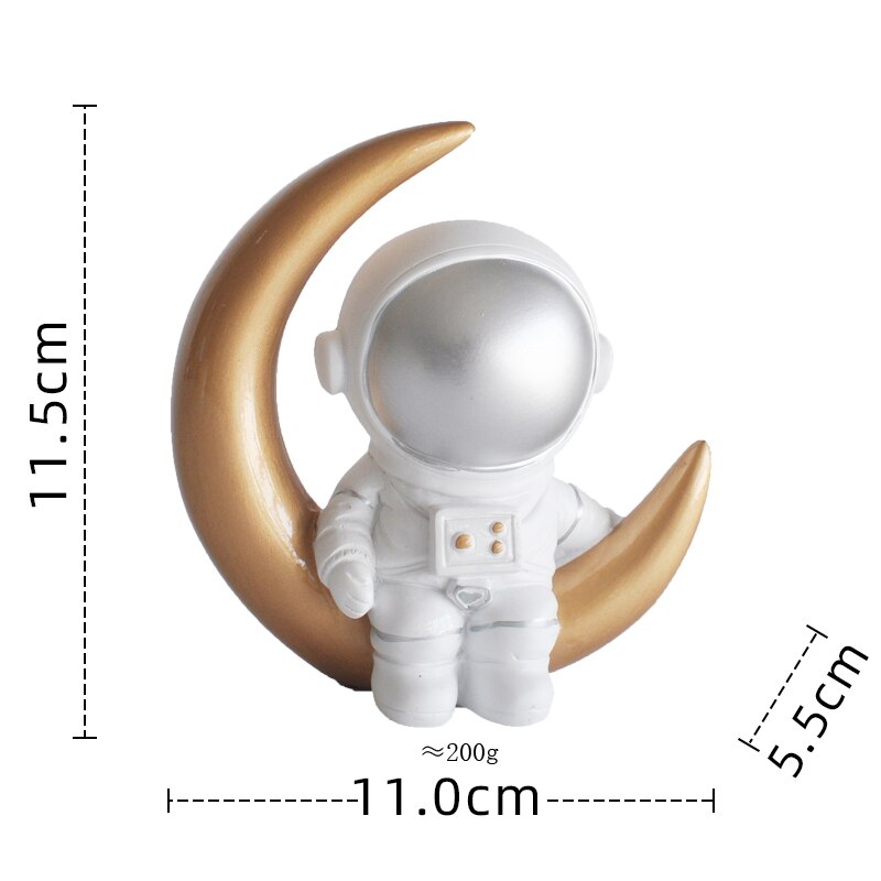 Astronaut Cake Topper Space Universe Birthday Decoration Outer Party Dessert Props Festive Toppers Gift Supplies 