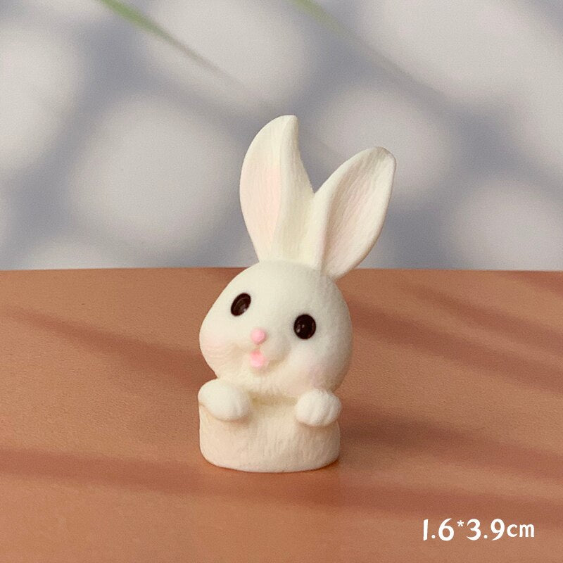 Rabbit Cake Topper Bunny Train Carrot Kids Birthday Party Happy Decoration Cupcake Decor Wedding Baking Supplies Easter DIY PartyDecorHQ