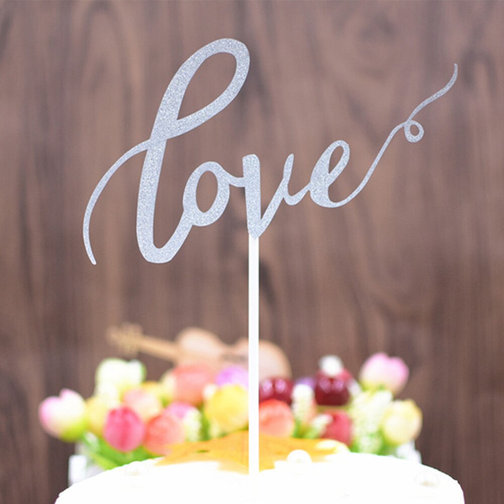 Multi Size Valentines Day Party Love Cake Toppers Mr&Mrs Letter Wedding Decorations Anniversary Gifts Decors 