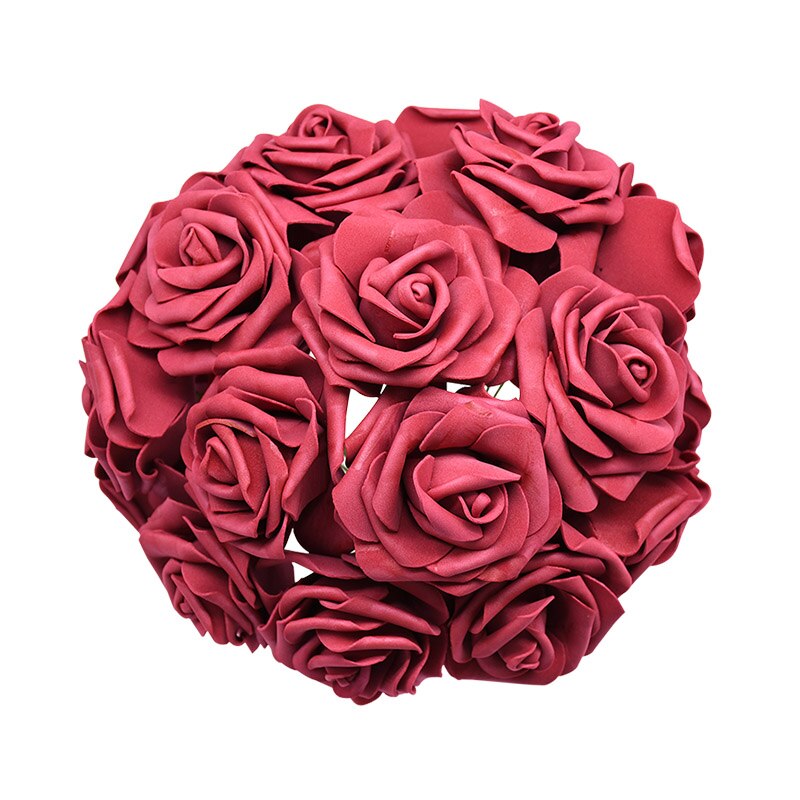 pcs cm Artificial Foam Rose Flower Wedding Decoration Bridal Bouquet DIY Wreath Craft Home Garden Decor Fake Floral 