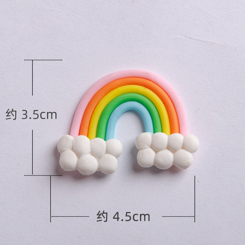 Mini Cute Rainbow Cake Topper Unicorn Brithday Party Supplies Gift Rainbow Cake Topper Decor 1st Girl Birthday Cake Decor PartyDecorHQ