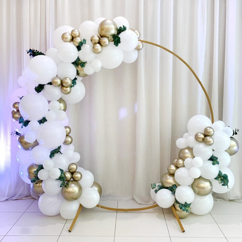 Pcs Balloons Arch Set White Golden Macaron Balloon Garland Wedding Baby Baptism Shower Birthday Party Decoration Inflatable Decorations