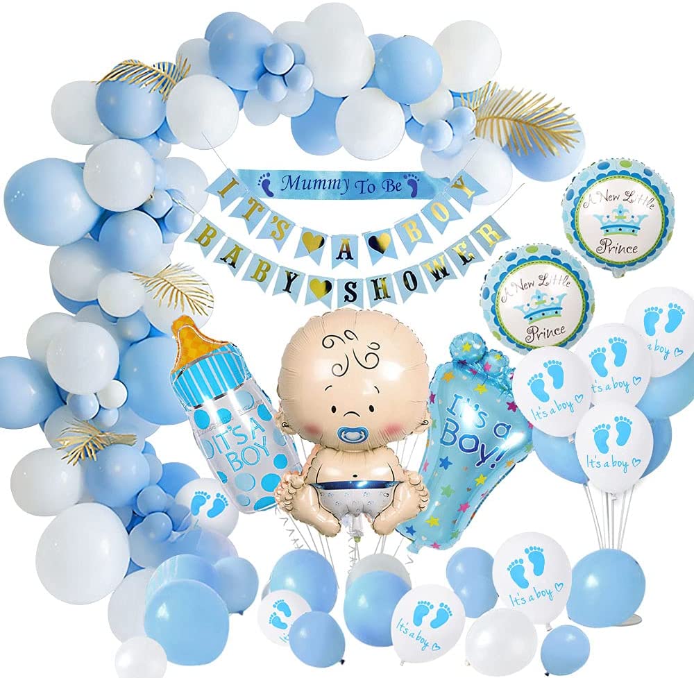 Balloon Birthday Party Decorations Kids Boy Girl Baby Shower Blue Pink Balloons Arch Gender Reveal Supplies 