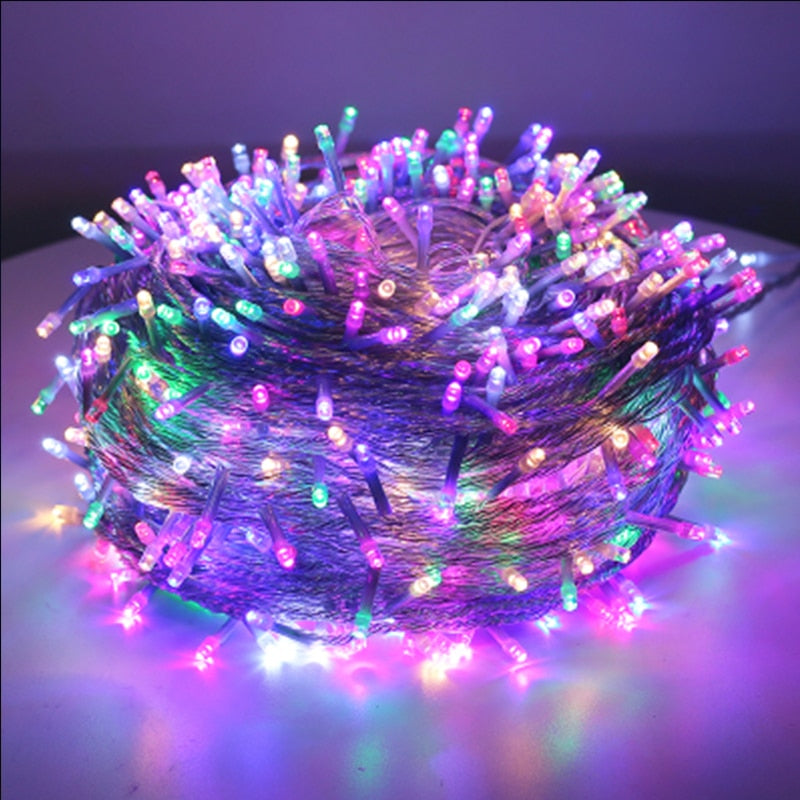 Fairy Lights M- Led String Garland Christmas Light Waterproof Tree Home Garden Wedding Party Outdoor Indoor Decoration Inflatable Decorations