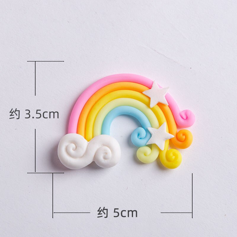 Mini Cute Rainbow Cake Topper Unicorn Brithday Party Supplies Gift Rainbow Cake Topper Decor 1st Girl Birthday Cake Decor PartyDecorHQ