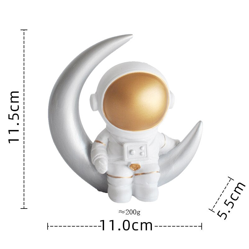 Astronaut Cake Topper Space Universe Birthday Decoration Outer Party Dessert Props Festive Toppers Gift Supplies 