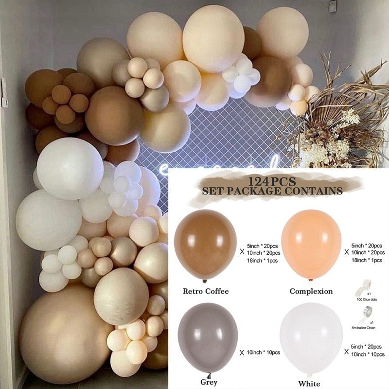 Balloon Garland Arch Kit Macaroon Latex Ballons Wedding Birthday Party Decor Kids Adult Girl Baby Shower Ballon Inflatable Decorations