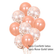 10pcs Rose Gold