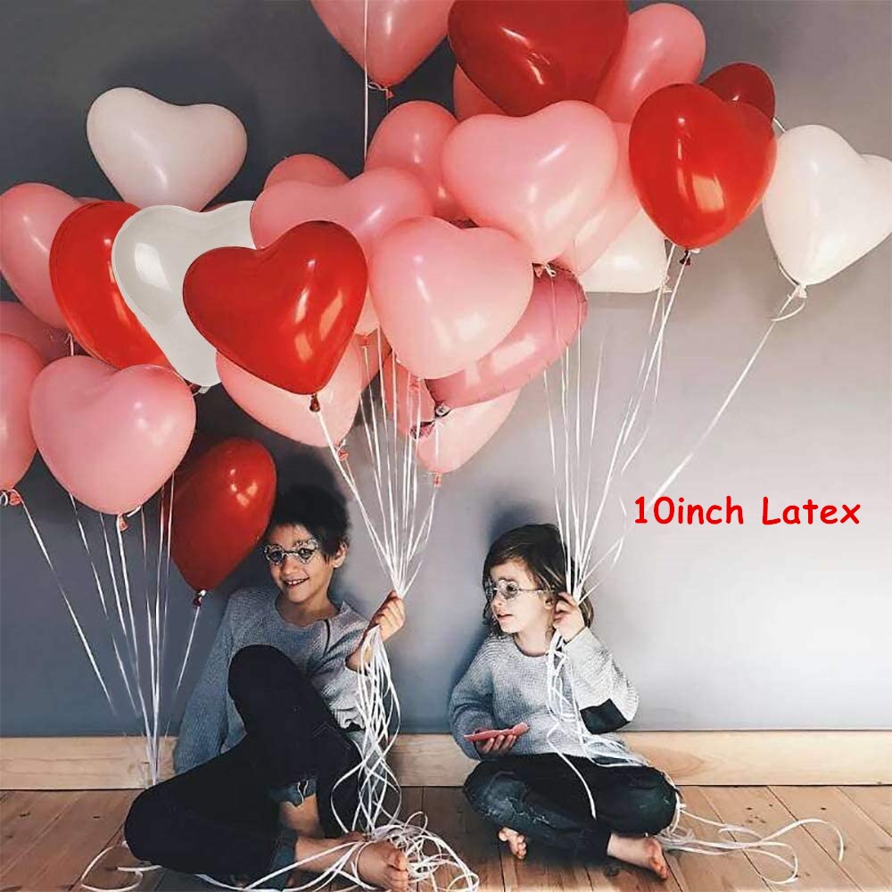 Mix pcs inch Heart Foil Balloons Wedding Marriage Valentine's Day Birthday Party Deocration Air Helium Globos Love Ball 