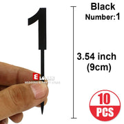 Black-number 1-10pcs