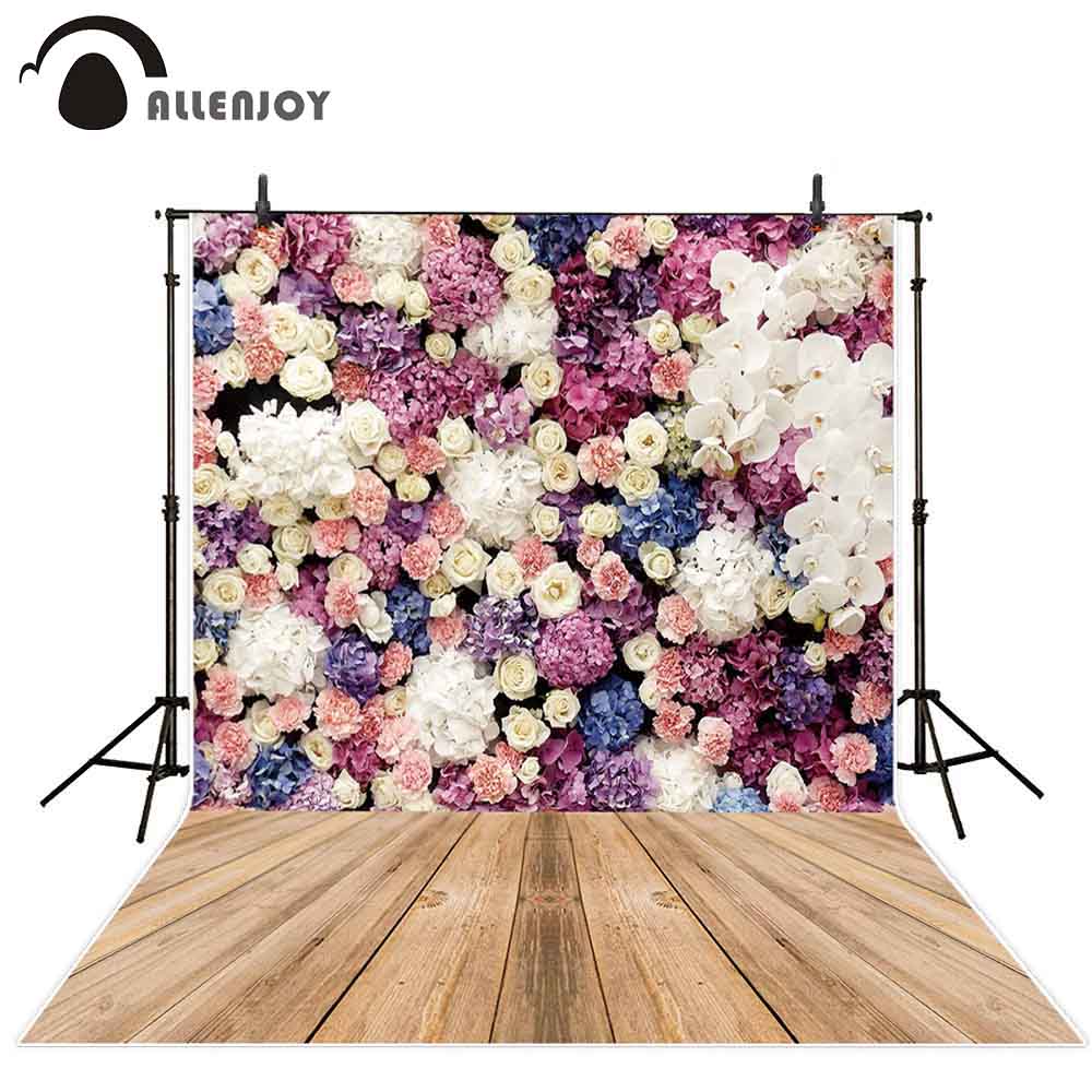 Flower wall wedding background wooden floor children Valentine photography studio photocall february photophone 