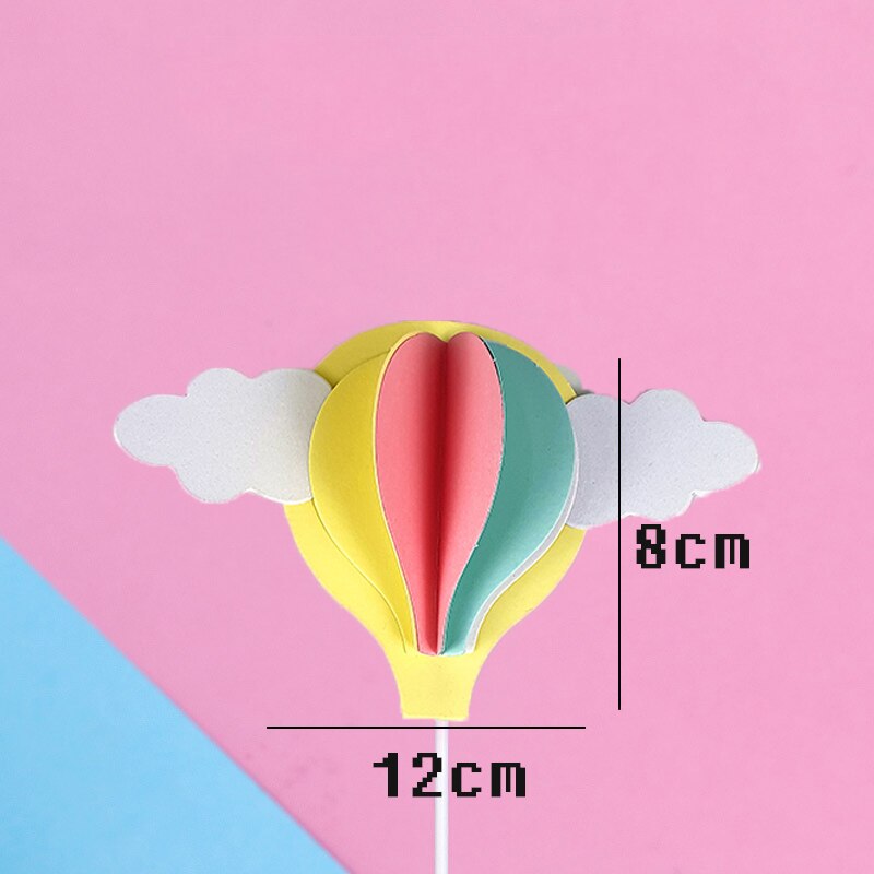 Cute Cloud Cake Topper Unicorn st Dec Arch Hot Balloons Cupcake Decor Happy Birthday Party Kid Boy Girl Baby Shower 