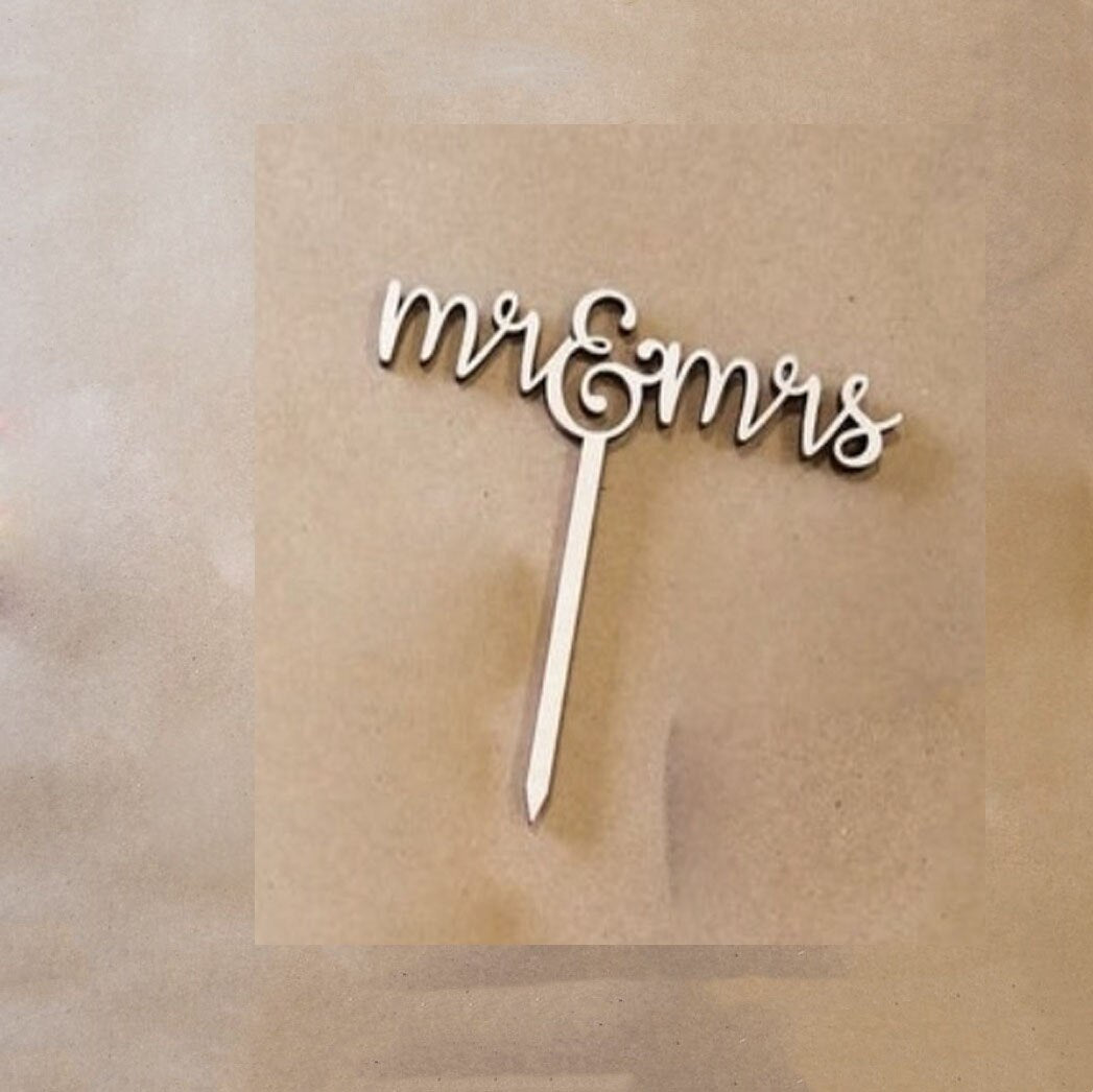 INS New Gold Mr&Mrs Wedding Acrylic Cake Toppers Flower Always Valentine's Day Party Decorations 