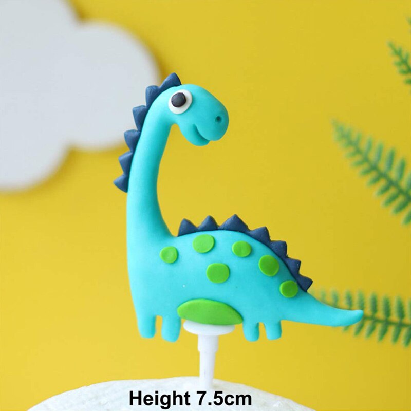 Dinosaur Cake Topper Dino Birthday Party Decoration Boy Girl Kids Forest Animal Decorations Baby Shower Supplies 