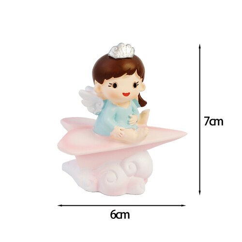 Castles Clouds Rainbows Boy Girl Blue Cake Topper Angel Happy Birthday Decoration Crown Children's Day Party Supplies 