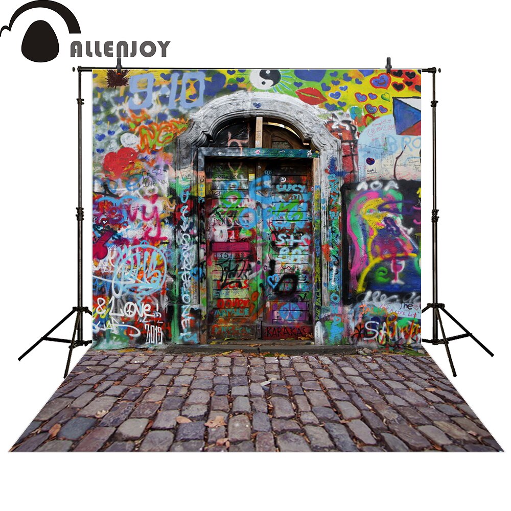 graffiti wall photophone street children portrait birthday baby party digital studio background backdrop photography 