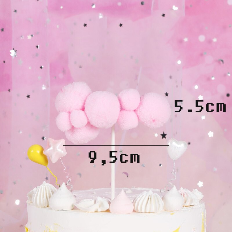 Cute Cloud Cake Topper Unicorn st Dec Arch Hot Balloons Cupcake Decor Happy Birthday Party Kid Boy Girl Baby Shower 