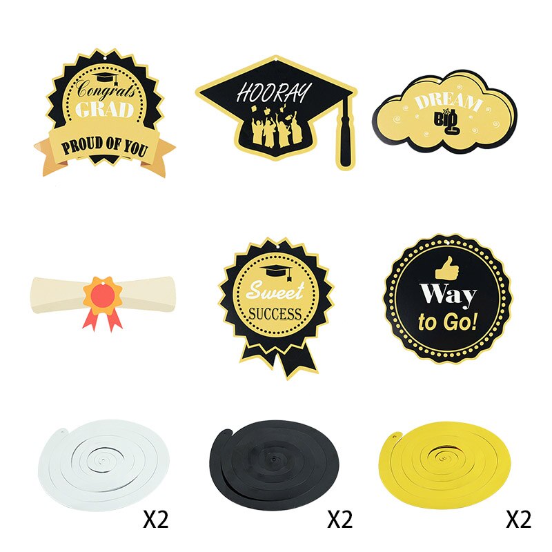 Graduation Party Decoration Favors Dinner plate Tableware tablecloth Congratulation Grad Decor Supplies 