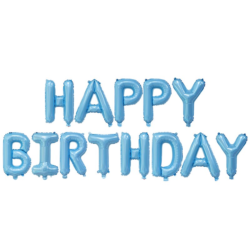 Happy Birthday Banner Mylar Foil Letters Inflatable Party Decor Event Decorations Kids Adults 