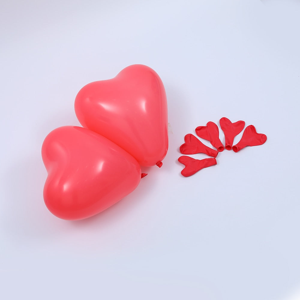 Inch Huge Red Heart Balloons Latex Helium Globos Valentines Day Party Supplies Engagement Anniversary Wedding Decorations 