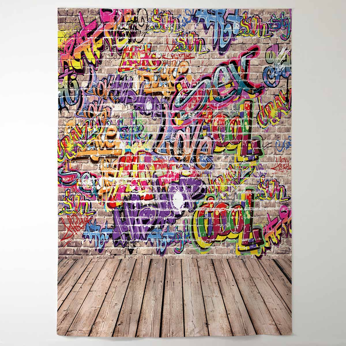 graffiti wall photophone street children portrait birthday baby party digital studio background backdrop photography 