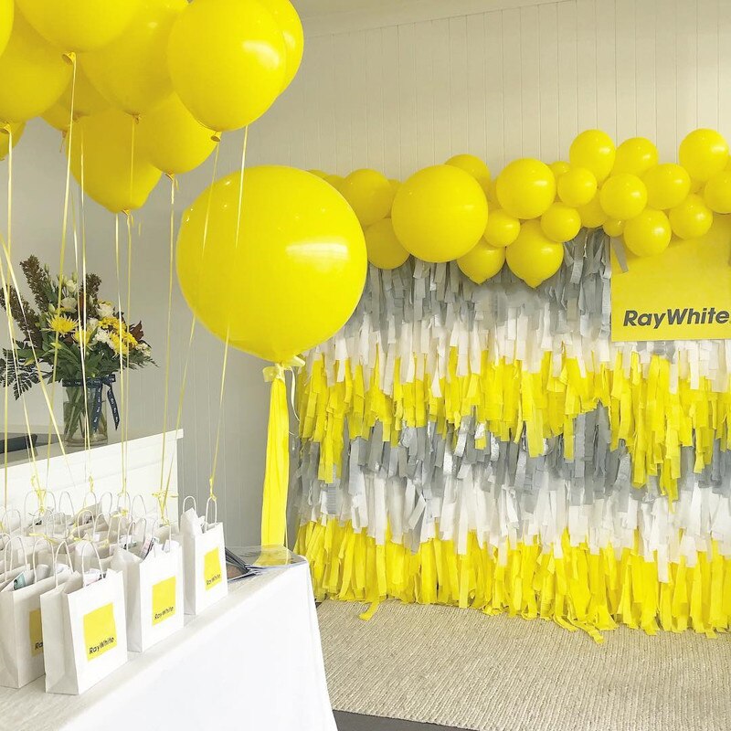 '' Matte Pure Yellow Balloons Wedding Birthday Party Latex Decoration Kid Adult Ballon Baby Shower Globos 