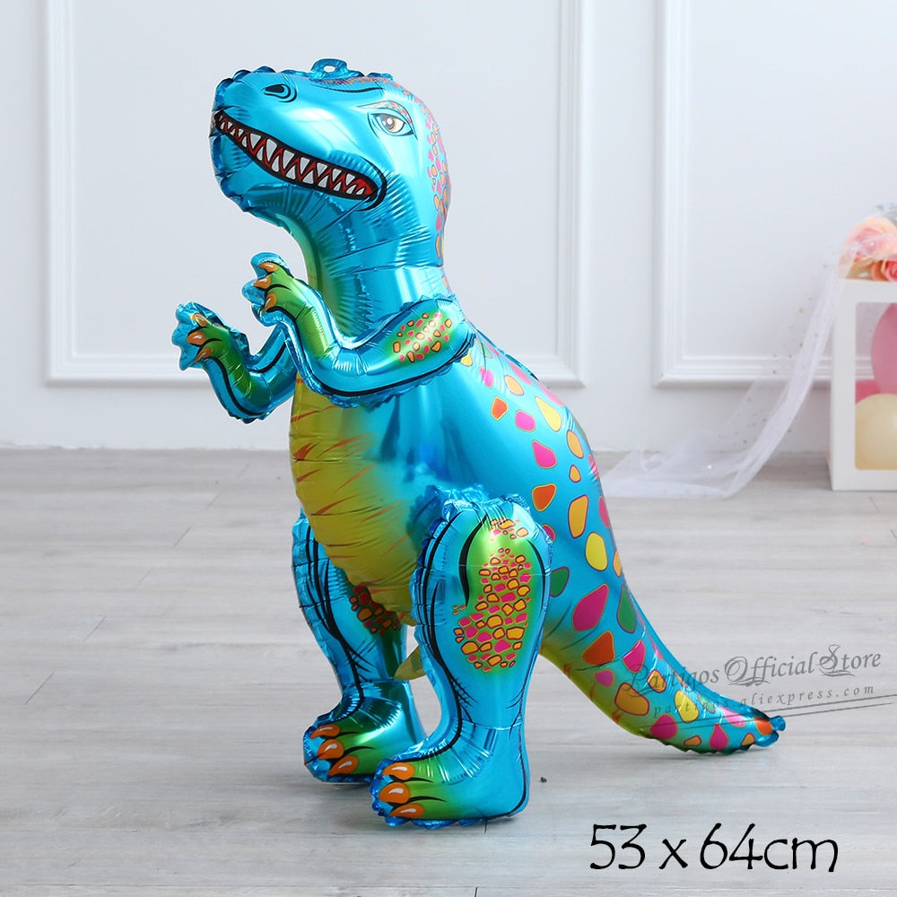 Large 4D Walking Dinosaur Balloons Jurassic Dinosaur Party Supplies Kids Birthdays Decorations Jungle Dragon Foil Globos Toys PartyDecorHQ