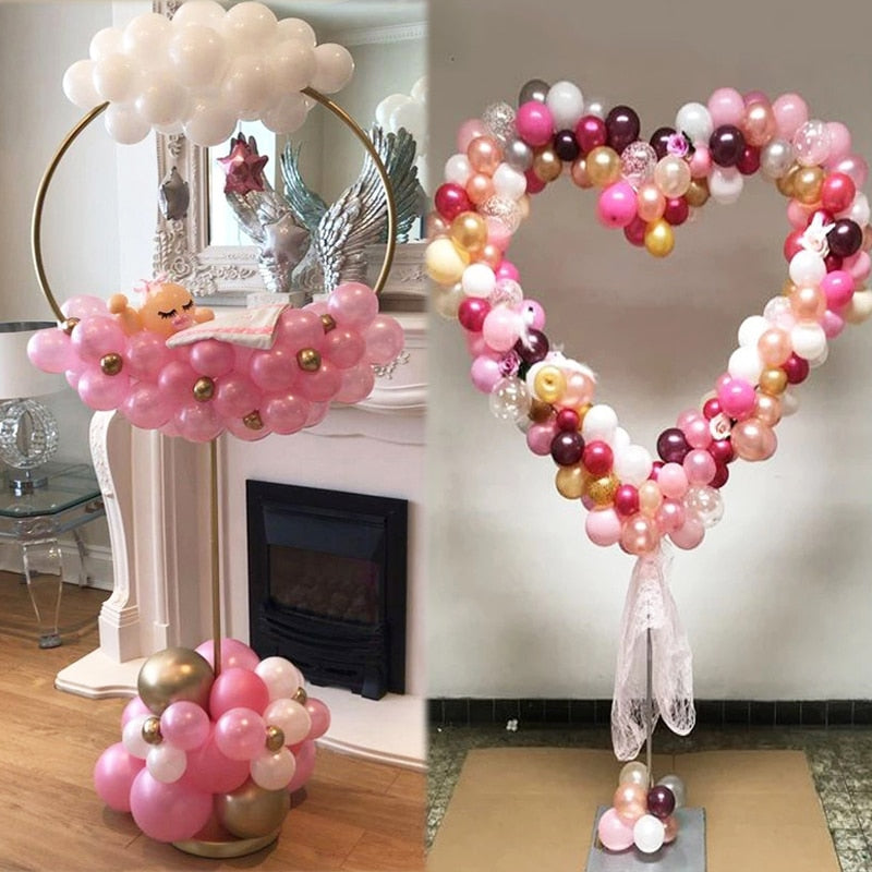 Round balloon stand arch balloons wreath ring for wedding decoration baby shower kids birthday parties Christmas Ballon garland PartyDecorHQ