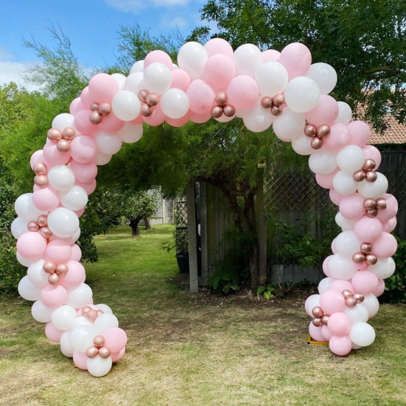 Balloons Arch Set White Pink Gold Balloon Garland Wedding Baby Baptism Shower Birthday Party Decoration Wholesale Inflatable Decorations