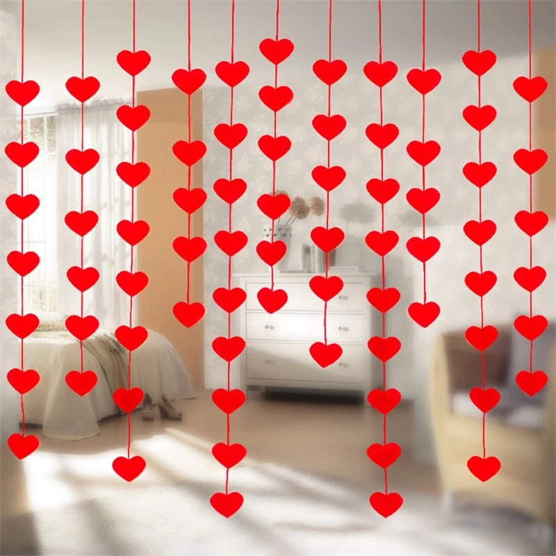 pcs Red Heart Star Laser Sequined Balloon Pendant Valentines Day Romantic Wedding Hang Ceiling Party Supplies Decoration 