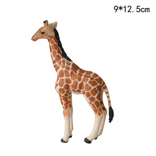 Pandas Giraffes Safari Animals Cake Topper Decoration Happy Birthday Jungle Kids Doll 