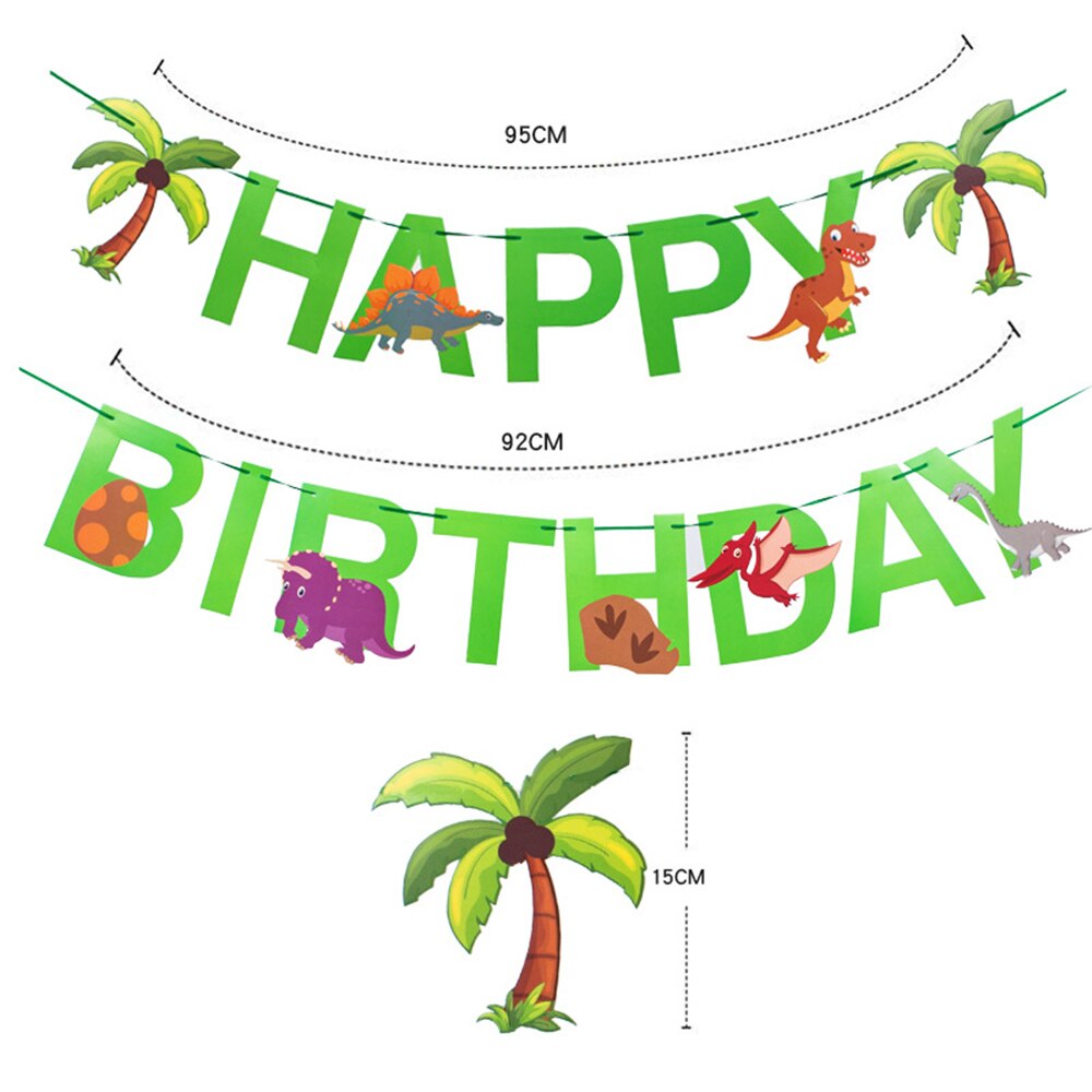 Dinosaur Theme Party Tableware Set Disposable Paper Cup Plate Tablecloth Cake Topper Happy st Birthday Supplies boys 