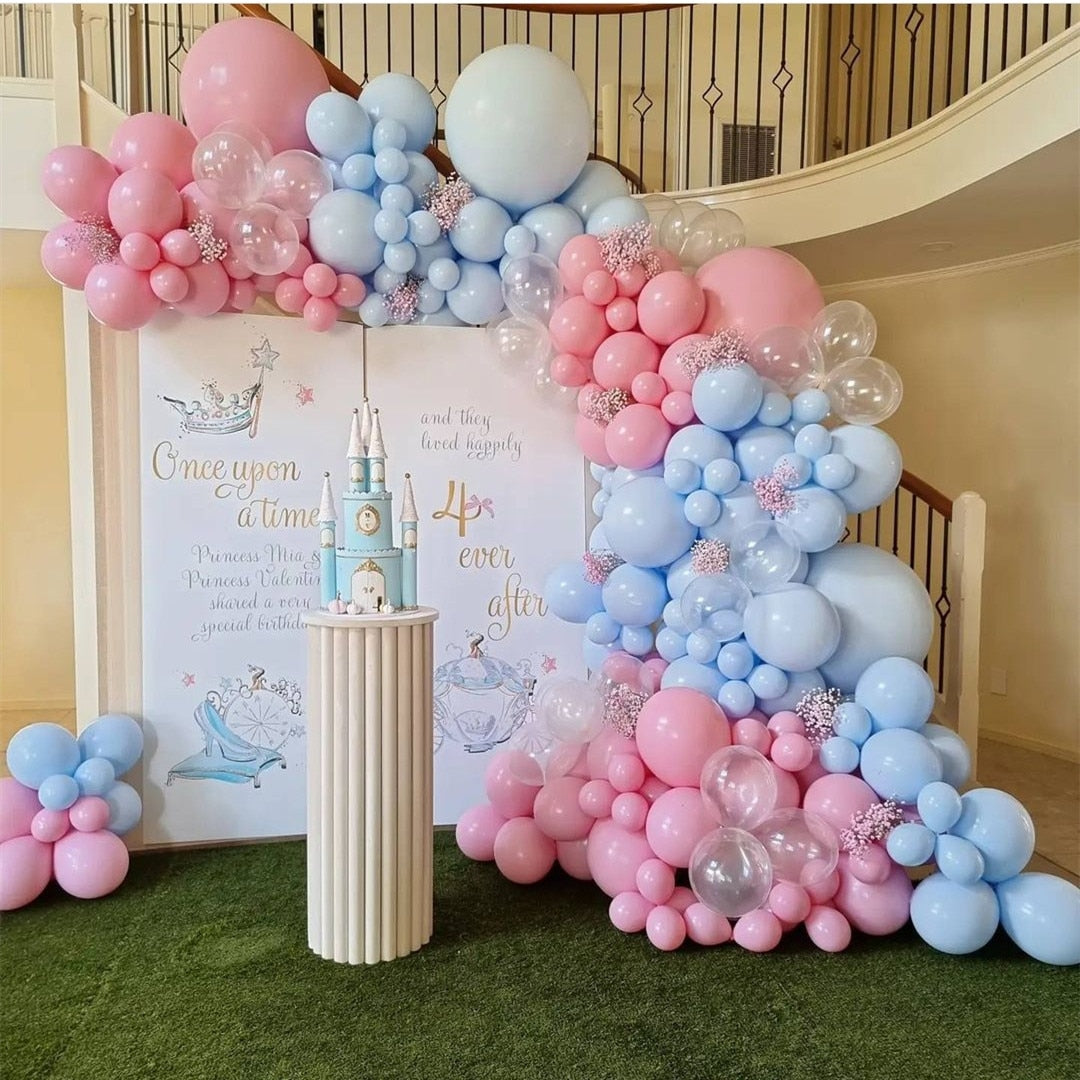 146/102pcs Pink Blue Balloon Garland Macaron Pastel Balloons Air Globos Birthday Party Wedding Baby Shower Decorations PartyDecorHQ