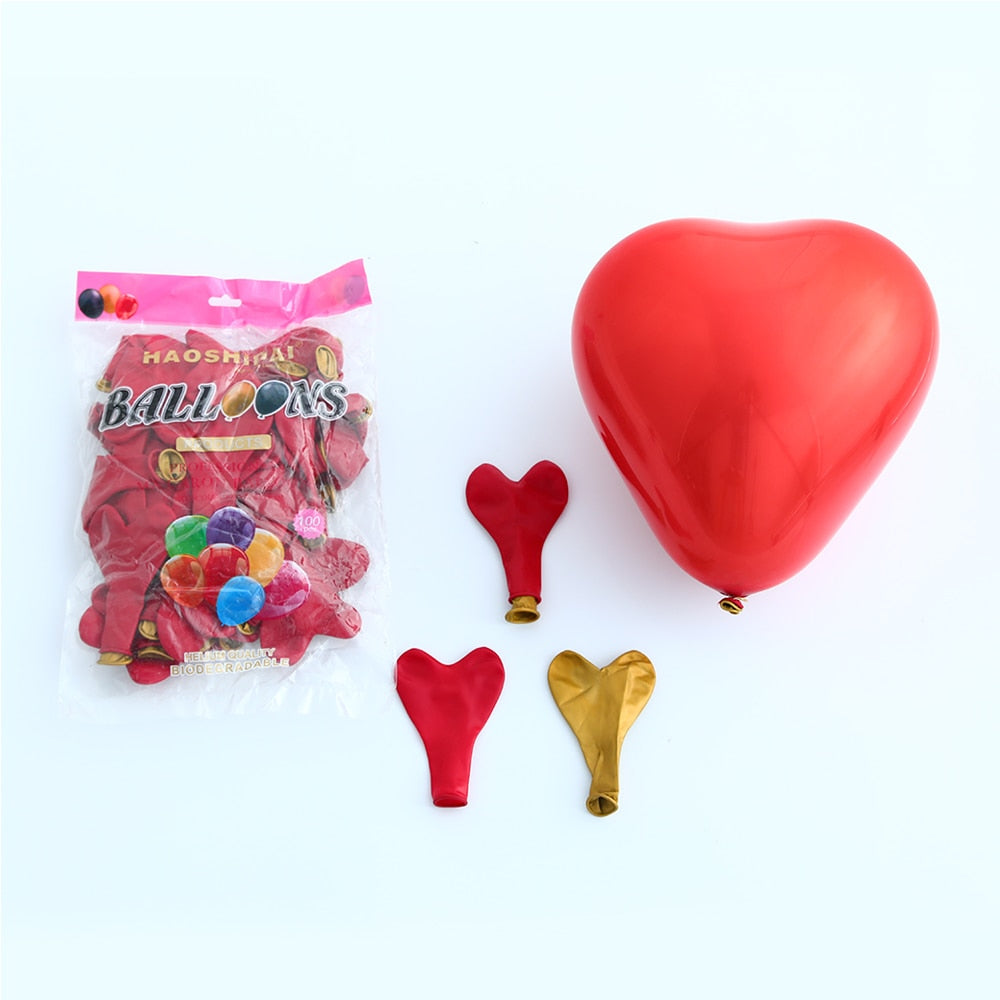 Inch Huge Red Heart Balloons Latex Helium Globos Valentines Day Party Supplies Engagement Anniversary Wedding Decorations 