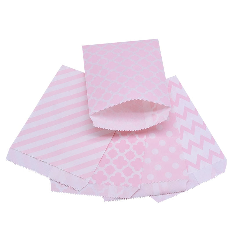 Pcs cm Paper Bags Wave Stripe Dot Gift Bag Wedding Birthday Candy Snack Festival Party Packaging Supplies 