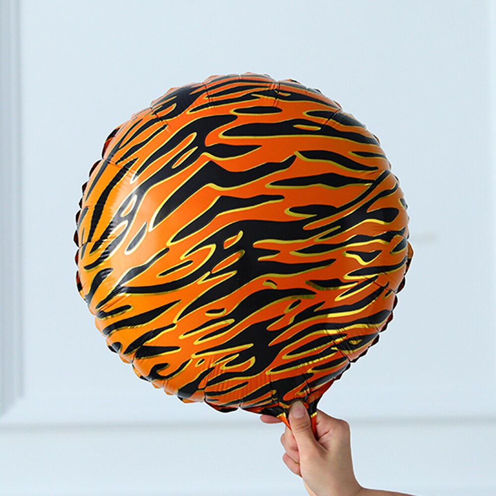 Pcs Jungle Animal Foil Balloons Kids Safari Party Decorations Tiger Zebra Leopard Helium Globos Boys Birthday Decors 