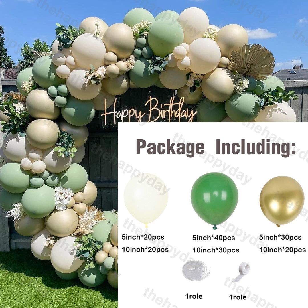 Pcs Macaron Balloons Garland Kit Pastel Balloon Arch Rainbow Chain Birthday Baby Shower Wedding Party Decor Inflatable Decorations