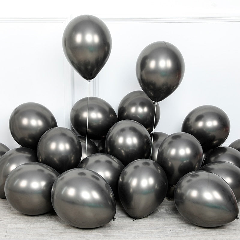 pcs inch mixed Chrome metallic shiny Latex Balloons Wedding birthday Party Decors supplies helium globos bulk sell 