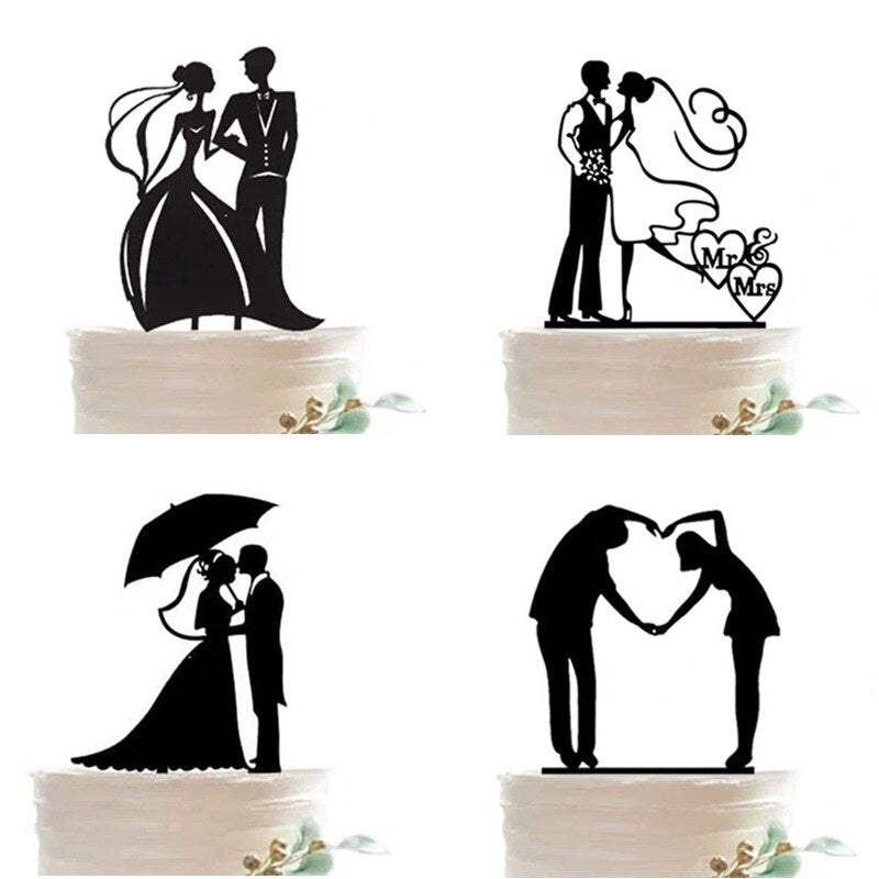 pcs Paper Cake Topper Happy Birthday Valentine Wedding Party Decorations Dessert Insert Baby Shower Baking Supplies 