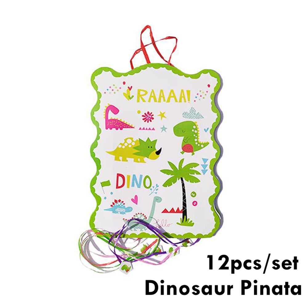 Dinosaur Theme Party Tableware Set Disposable Paper Cup Plate Tablecloth Cake Topper Happy st Birthday Supplies boys 